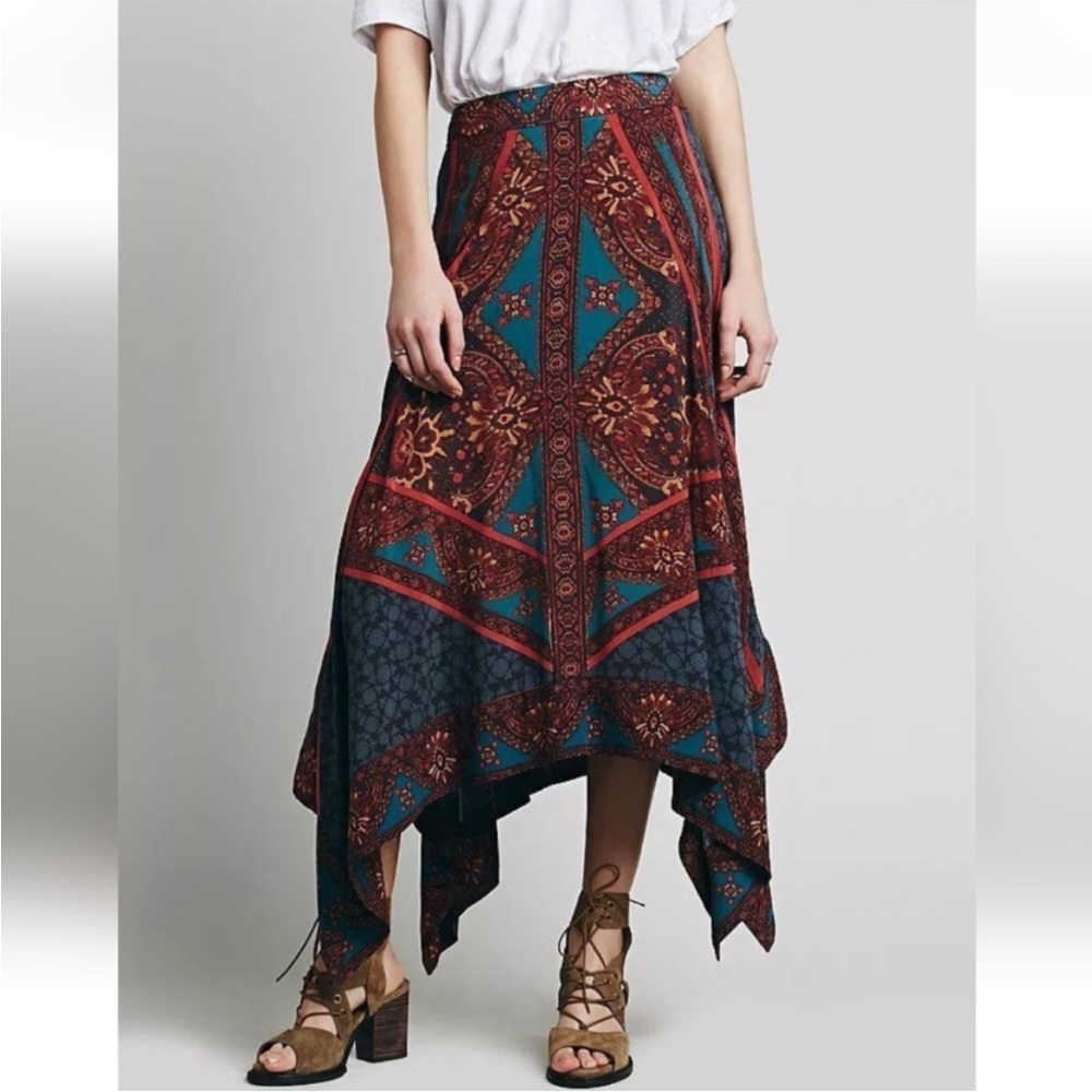 Free People Bedouin Traveler Handkerchief Skirt